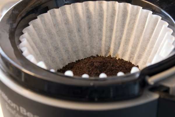 bleached coffee filter