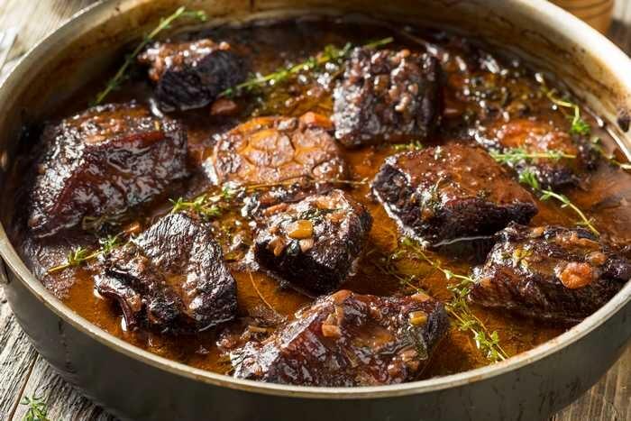 braised short ribs for French onion soup