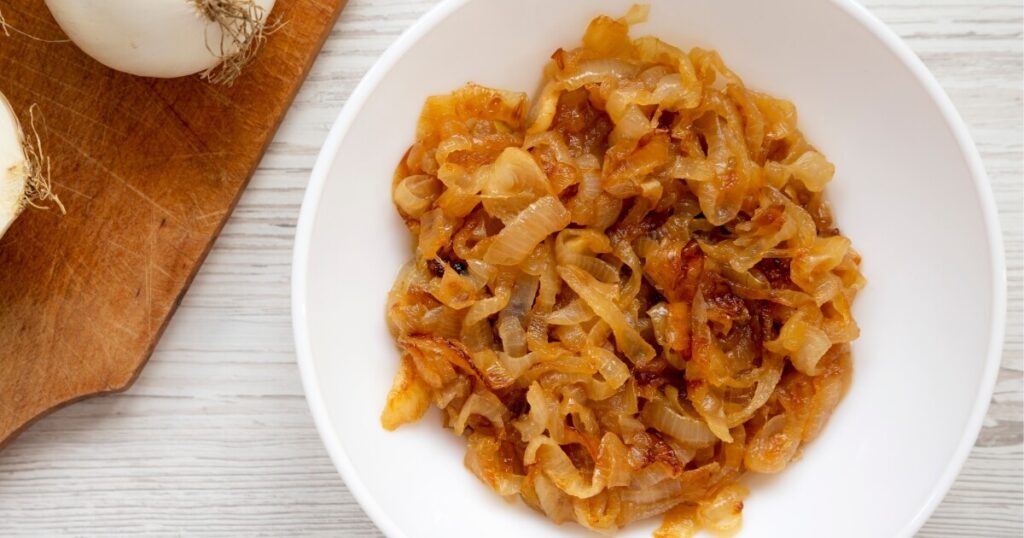 caramelized onions in bowl