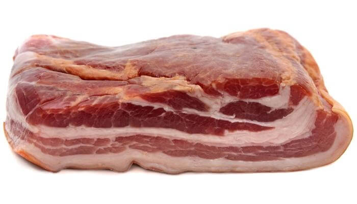 chunk of smoked bacon