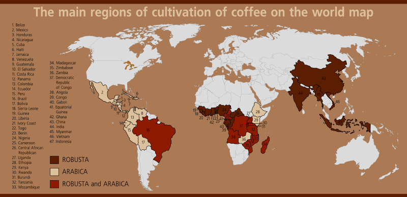 coffee information regions