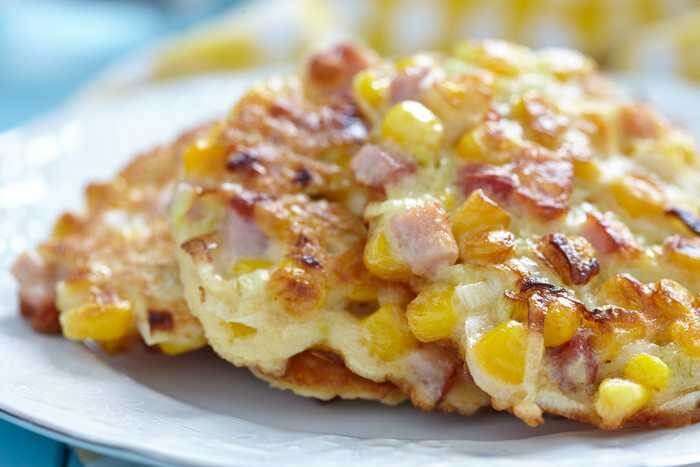 Corn Fritters With Ham