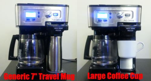 flexbrew mug size comparison