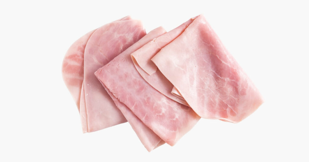 fresh deli meat sliced ham