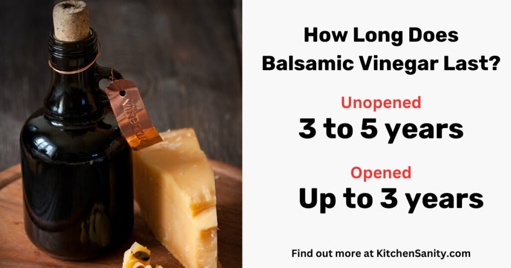 how long does balsamic vinegar last