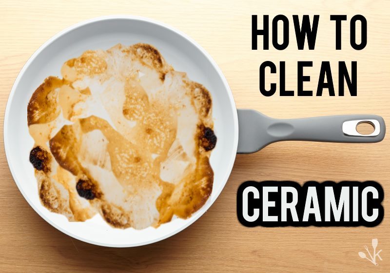 how to clean ceramic pans