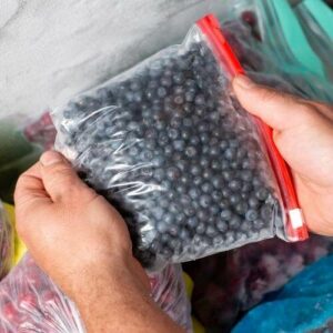 Frozen Bag Of Blueberries