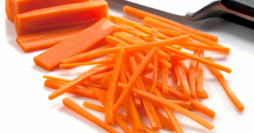 julienne carrots and sticks