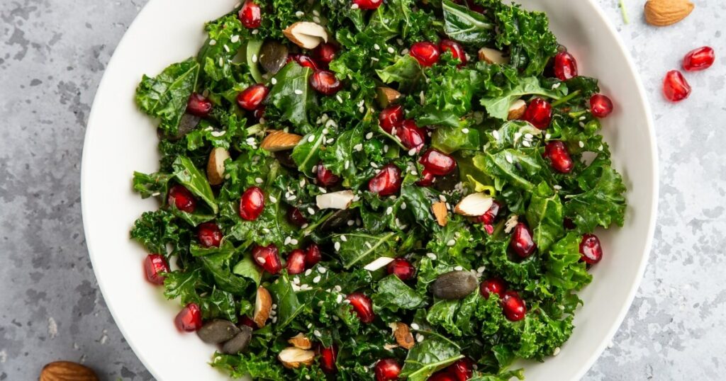 kale salad for scallops