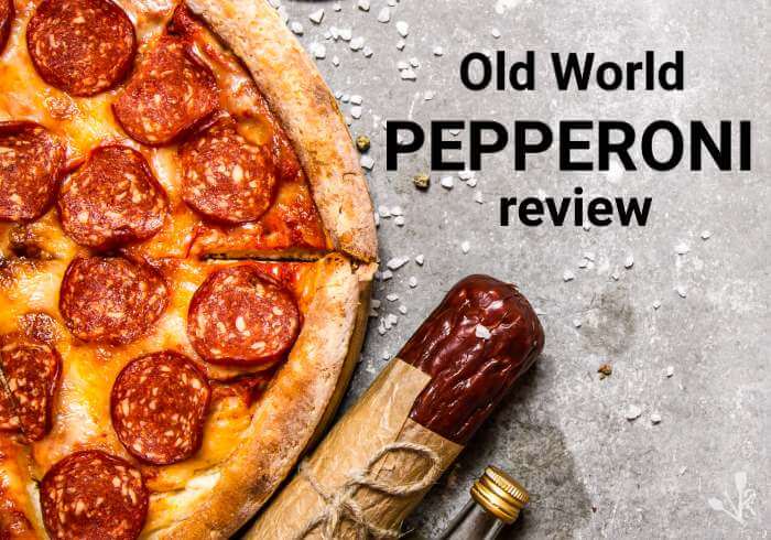 old world pepperoni on pizza
