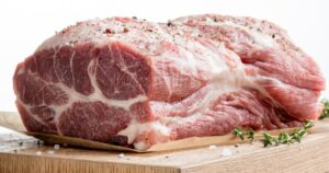 pork roast on cutting board