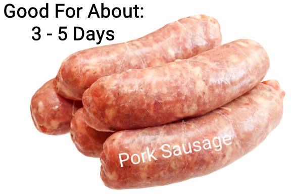 raw pork sausage shelf life