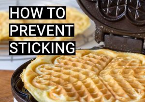 prevent waffle iron sticking
