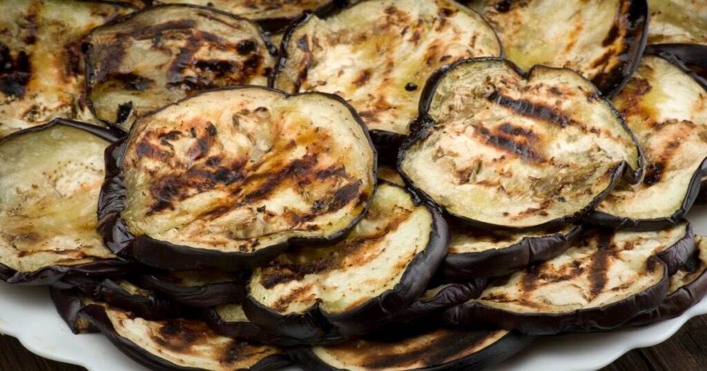 roasted eggplant stacks