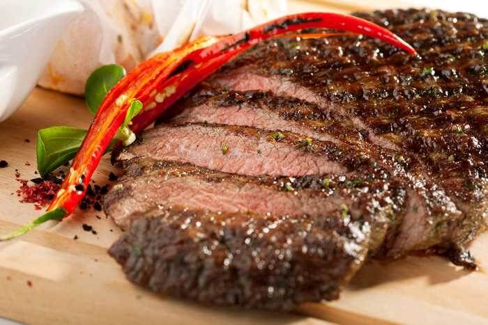 roasted sliced flank steak