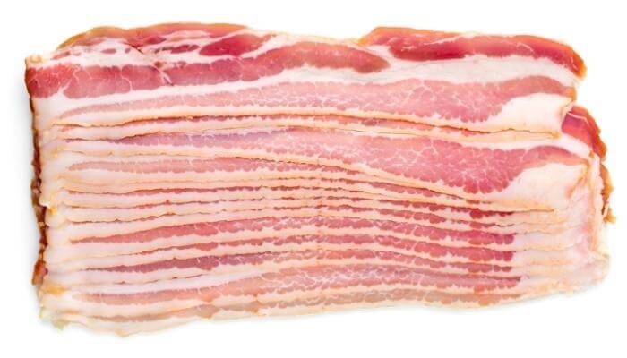 sliced bacon from America