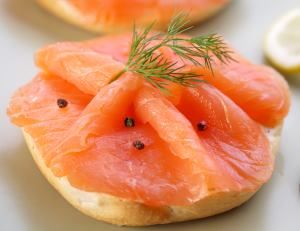 Smoked Salmon on a Bagel