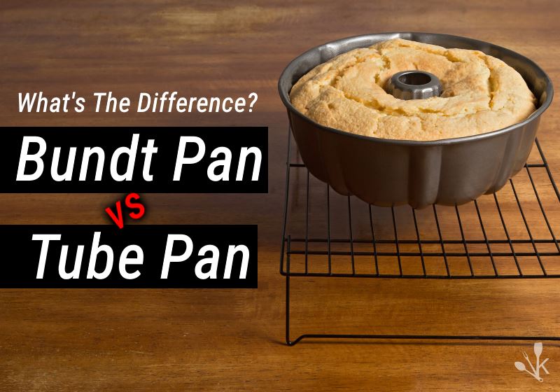 One Piece Tube Pan Scalloped Round 10 Inch Baking Cake Pan Vintage Metal and Brown Bundt Pan Lightweight