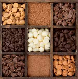 Variety of Chocolate Chips