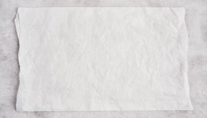 white parchment paper